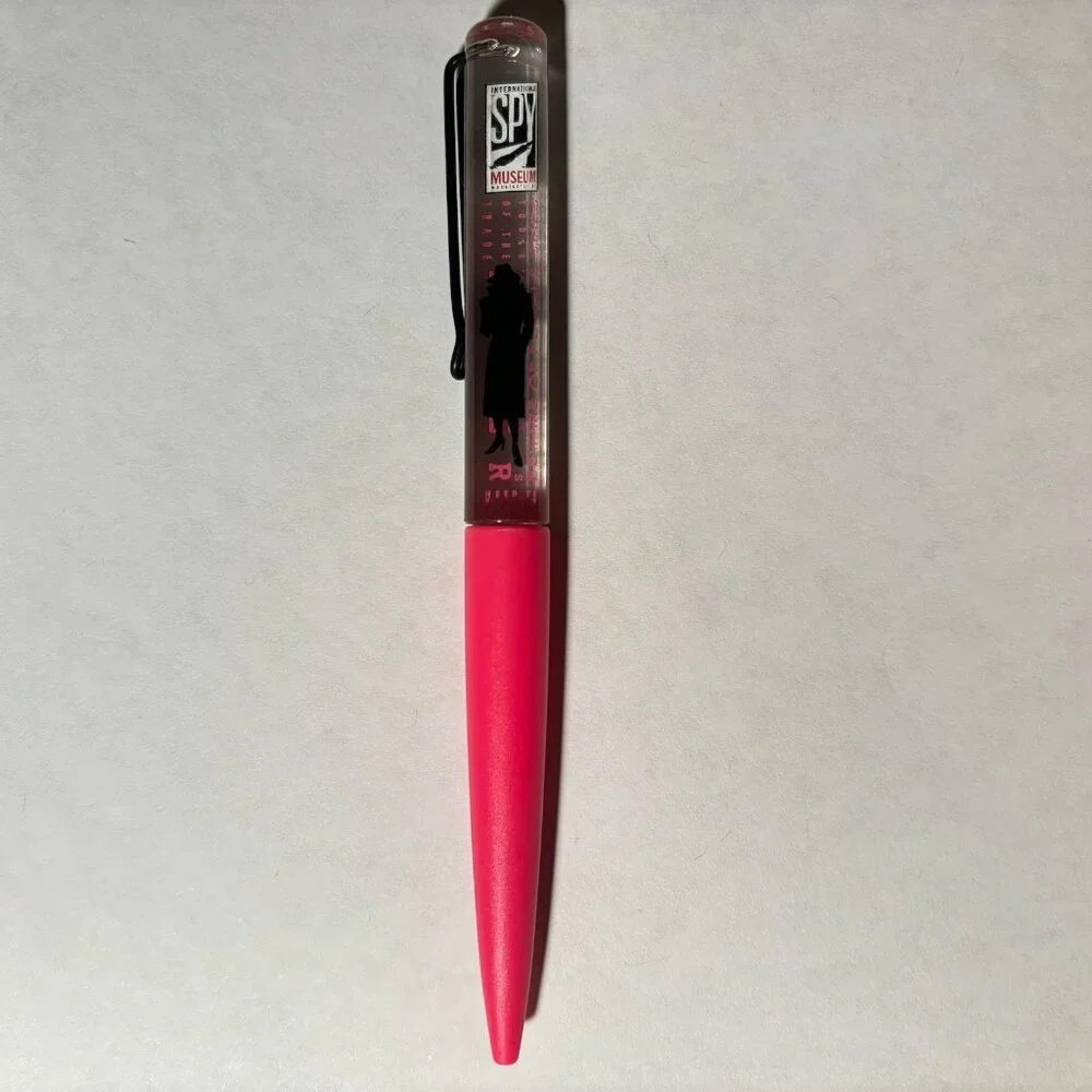 International Spy Museum Washington DC Floaty Pen Female Woman Spy Silhouette
